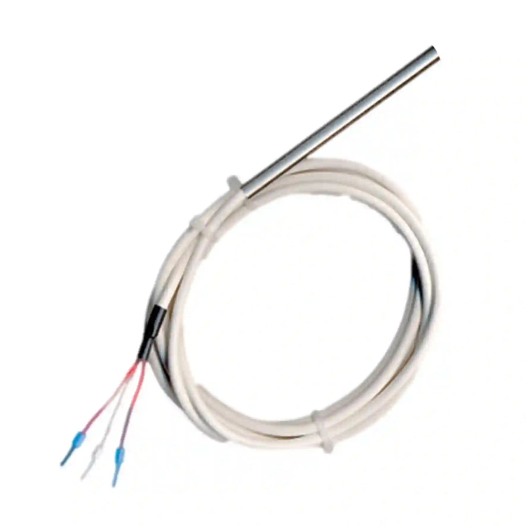 SONDA TR810 PT100 – singolo elemento tipo "Pt100 Ohm a 0 °C" – Classe A secondo norme IEC 751 – Collegamento a 2 fili – Guaina ø 3 x 60 mm in AISI 316 (con pasta conduttiva) – Attacco filettato ¼" Gas m sottotesta – Testa di connessione DIN MIGNON IP65 in alluminio